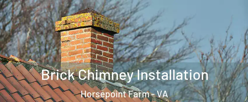 Brick Chimney Installation Horsepoint Farm - VA