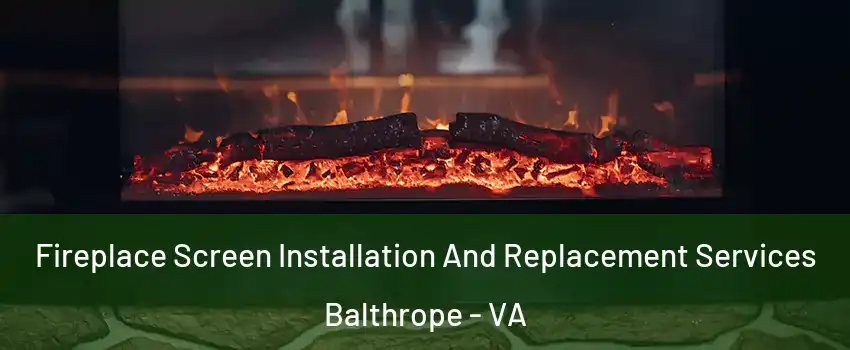 Fireplace Screen Installation And Replacement Services Balthrope - VA