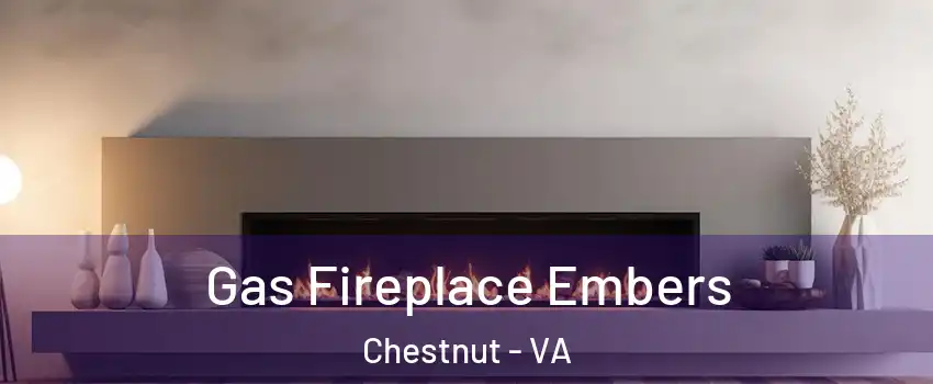 Gas Fireplace Embers Chestnut - VA