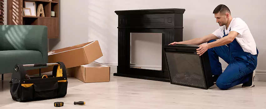 Old Rusted Metal Fireplace Repair And Replacement in Huntington, VA