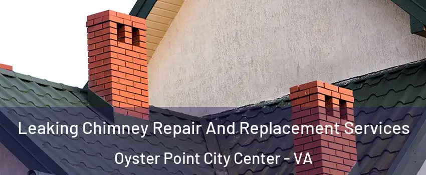 Leaking Chimney Repair And Replacement Services Oyster Point City Center - VA
