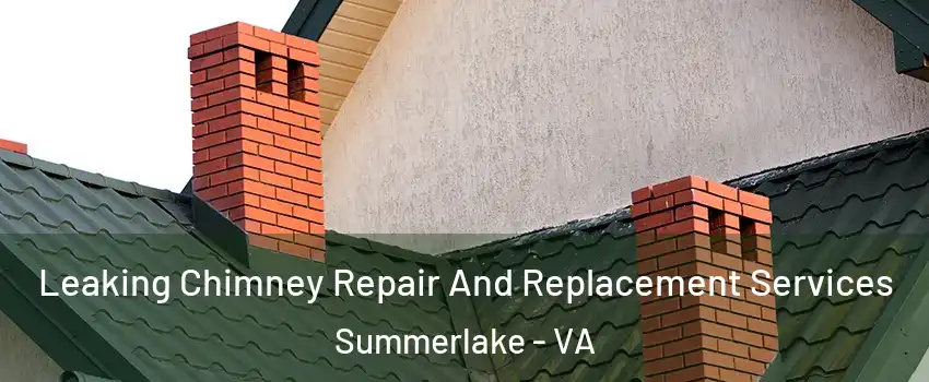 Leaking Chimney Repair And Replacement Services Summerlake - VA