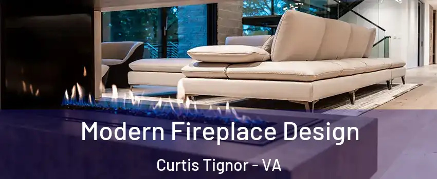 Modern Fireplace Design Curtis Tignor - VA