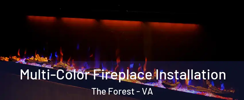 Multi-Color Fireplace Installation The Forest - VA