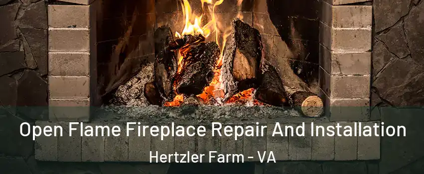 Open Flame Fireplace Repair And Installation Hertzler Farm - VA