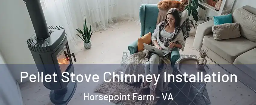 Pellet Stove Chimney Installation Horsepoint Farm - VA